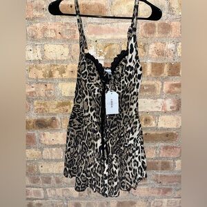 Rock and Rags Cheetah Romper/Dress size Small NWT